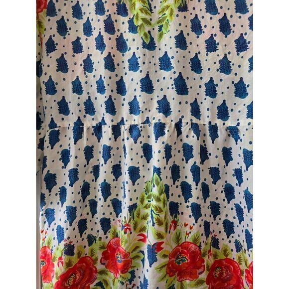 Women's‎ Johnny Was Silk Embroidered Floral Top Tunic Dress Size Medium - Picture 3 of 13